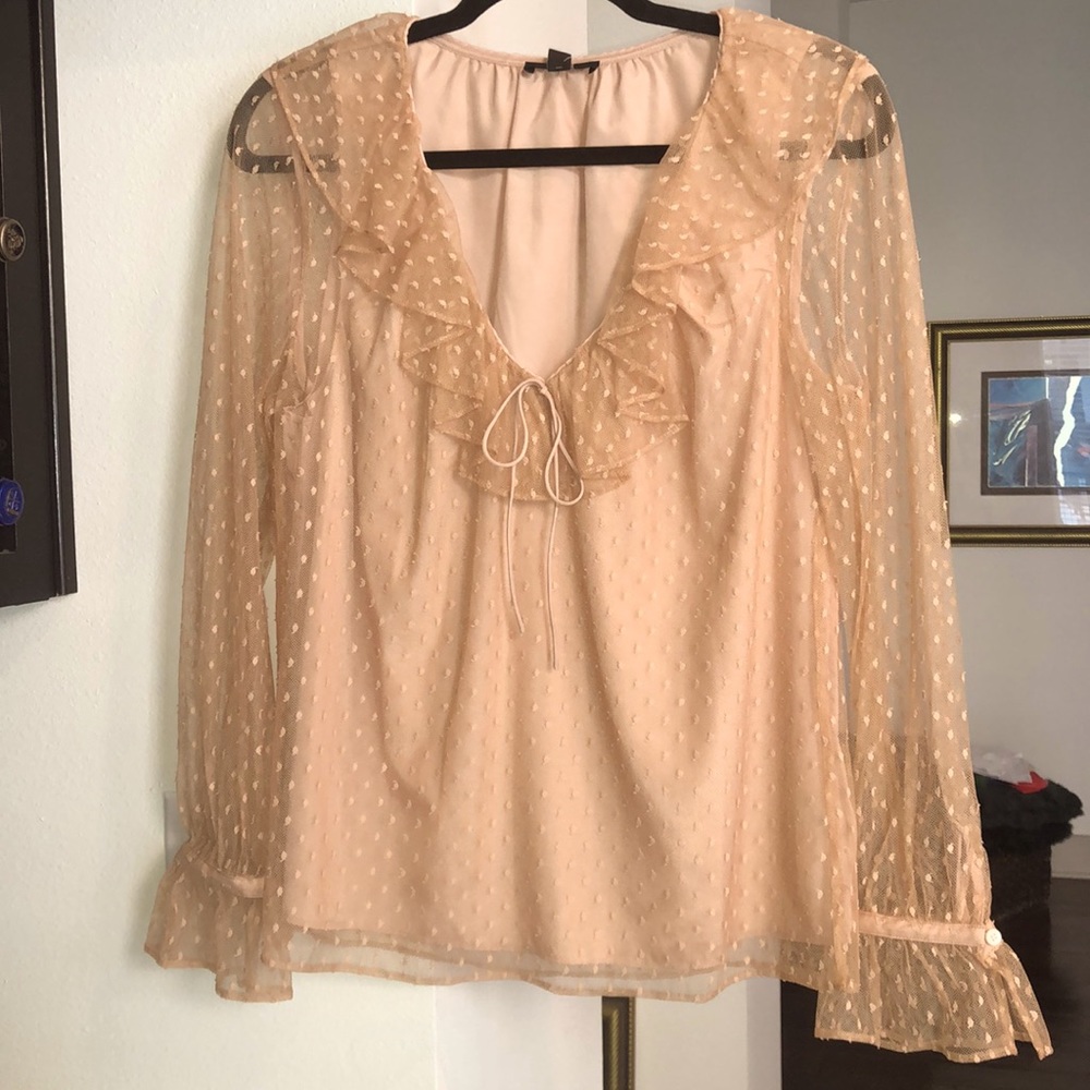 J. Crew Ruffle V-neck Top - Picture 3 of 9